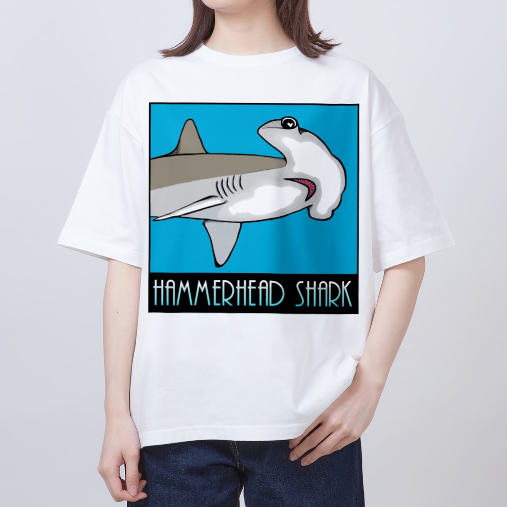 LalaHangeulのHammerhead shark(撞木鮫) Oversized T-Shirt