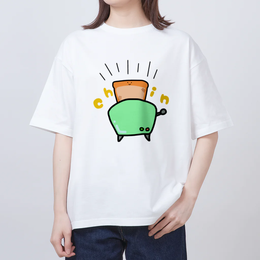 なでしこ@デザインのポップアップトースター オーバーサイズTシャツ