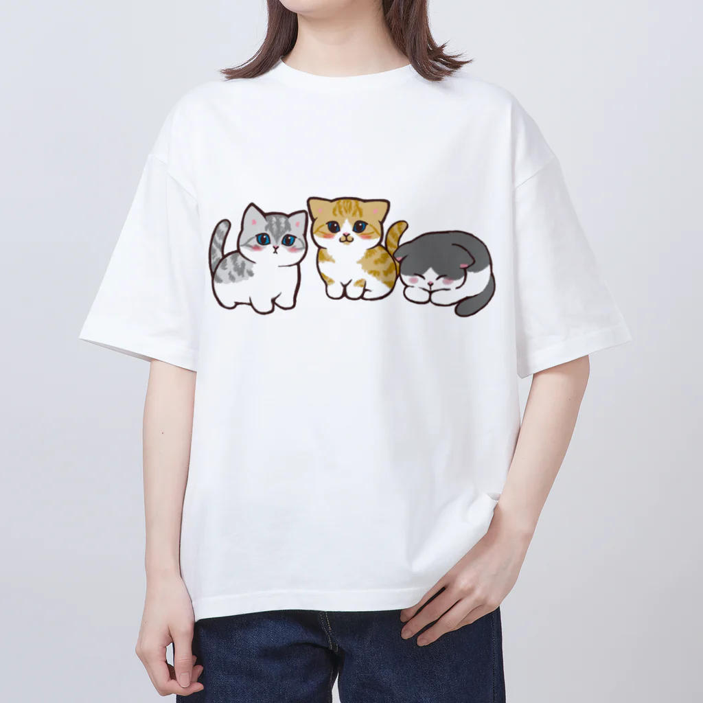 ふわにゃんshopののんびりにゃんず オーバーサイズTシャツ