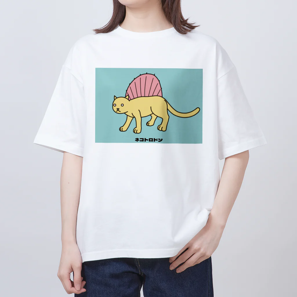 泥と暮らしのネコトロドン（カラーA） オーバーサイズTシャツ