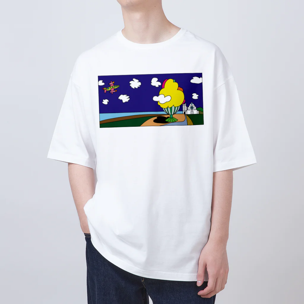 Blupiggの夢の翼 オーバーサイズTシャツ