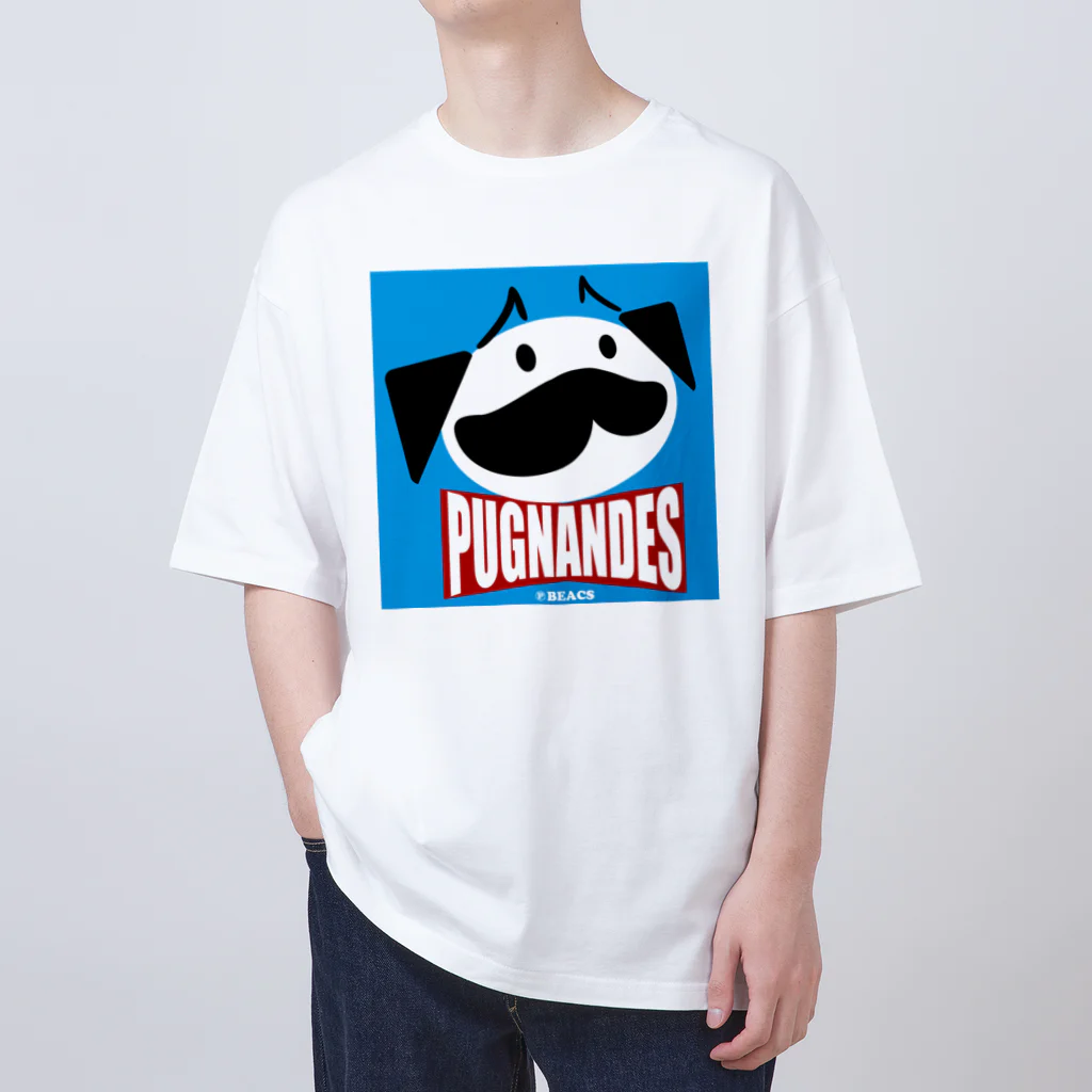 BEACSのPUGNANDES2022‗Blue Oversized T-Shirt