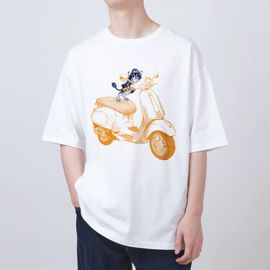 N谷スタジオのチワワのすっちゃんバイクに乗る Oversized T-Shirt