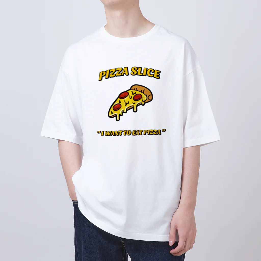 NEONERDYBOYのPIZZA SLICE OVER SIZE Tee Oversized T-Shirt