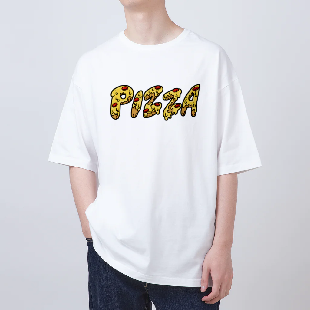 NEONERDYBOYのPIZZA LOGO OVER SIZE Tee Oversized T-Shirt