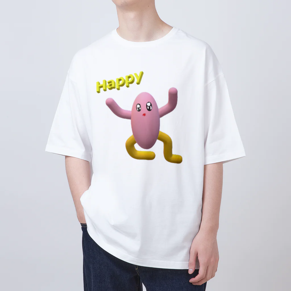 ヤイちゃんのHappyさん Oversized T-Shirt