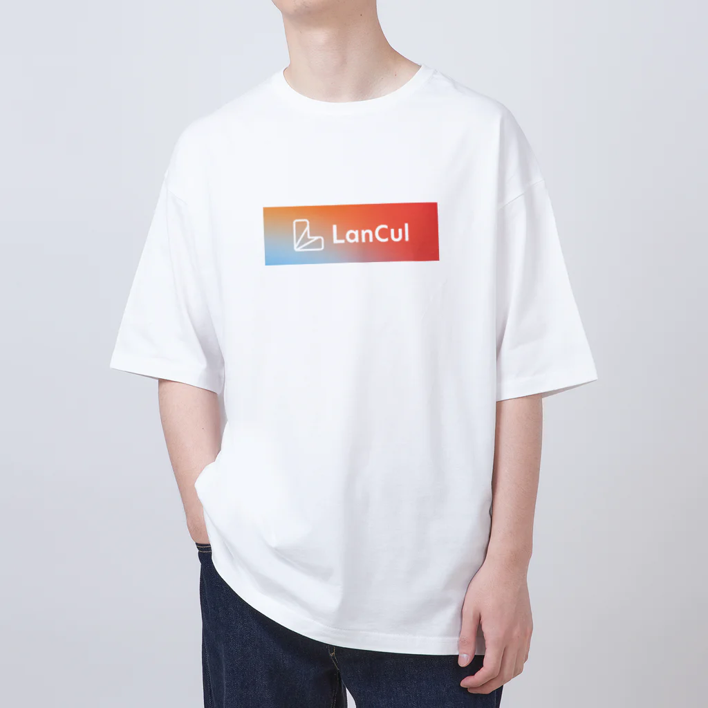 LanCul英会話のロゴ（Be yourself, beyond.） オーバーサイズTシャツ