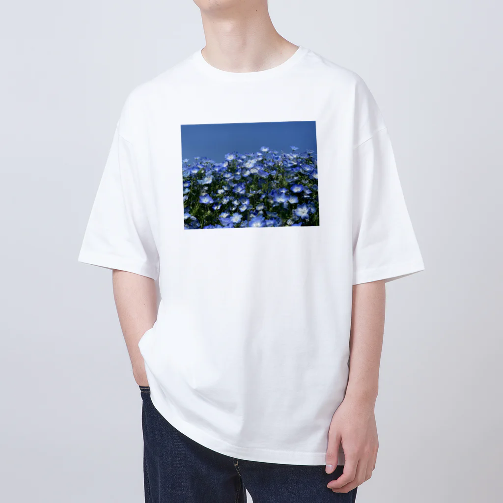 mofufu picturesのNemophila Oversized T-Shirt