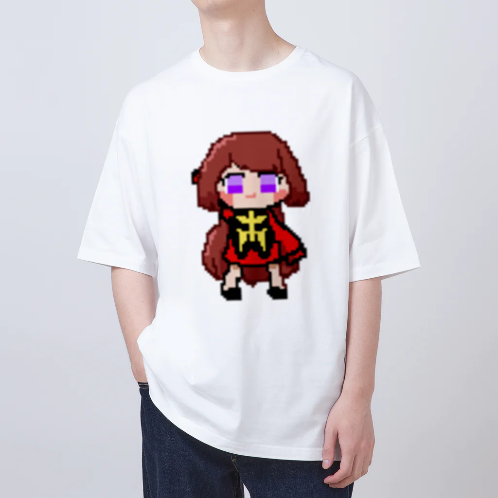 あびーしょっぷのドット絵アビー(赤) オーバーサイズTシャツ