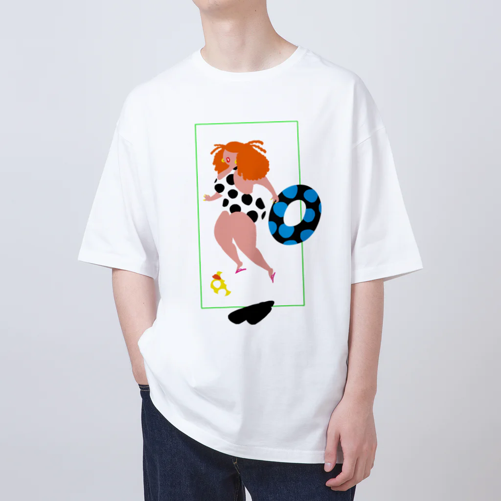 fig-treeの水玉の女03 Oversized T-Shirt