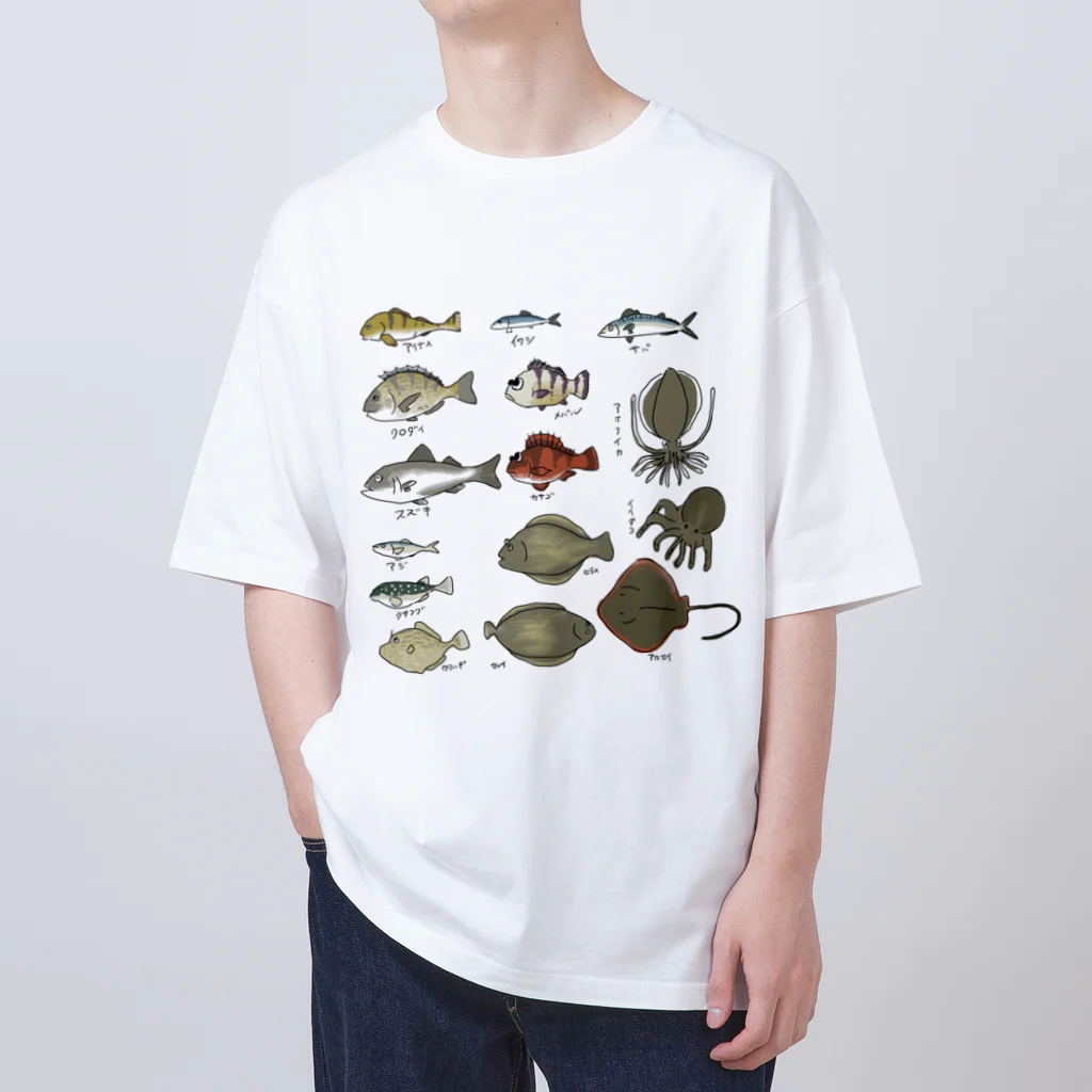 ゆの者ゆっこの堤防から釣れる魚 Oversized T-Shirt