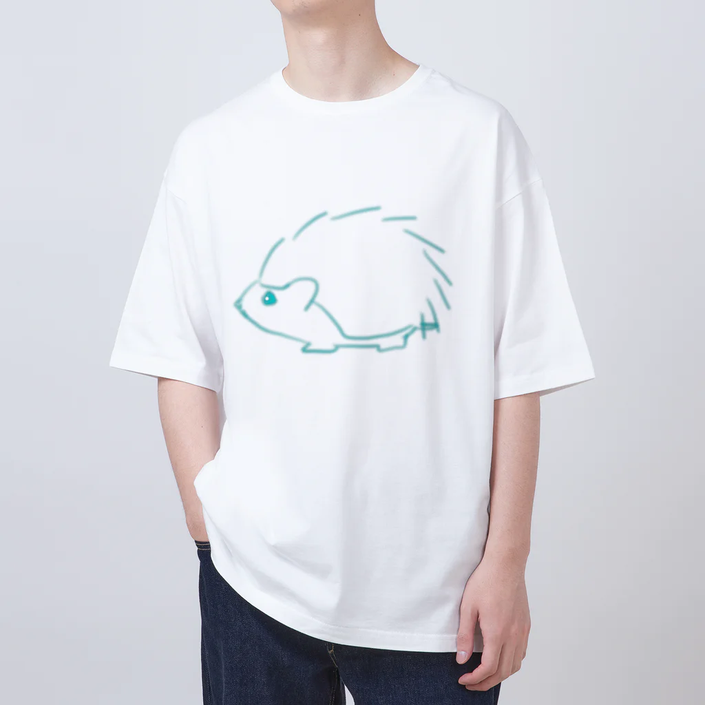 shi-chi Labo graph(詩一）のハリネズミエアブラシ Oversized T-Shirt