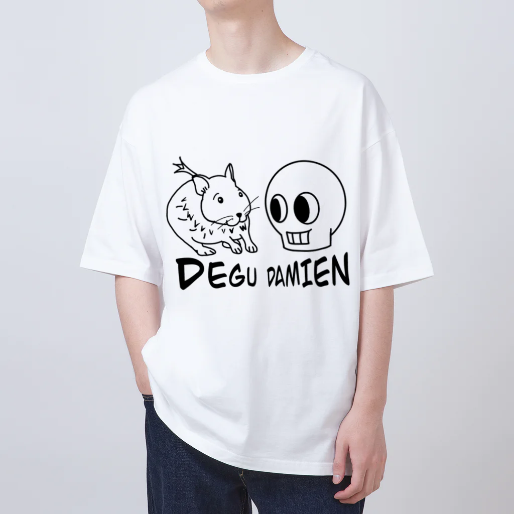 takitaのデグーだよダミアンくん オーバーサイズTシャツ