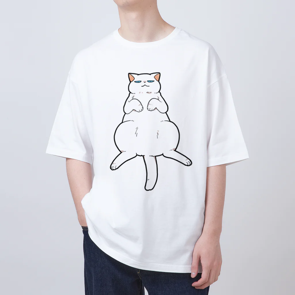 OSORAのおなか丸出し猫 オーバーサイズTシャツ