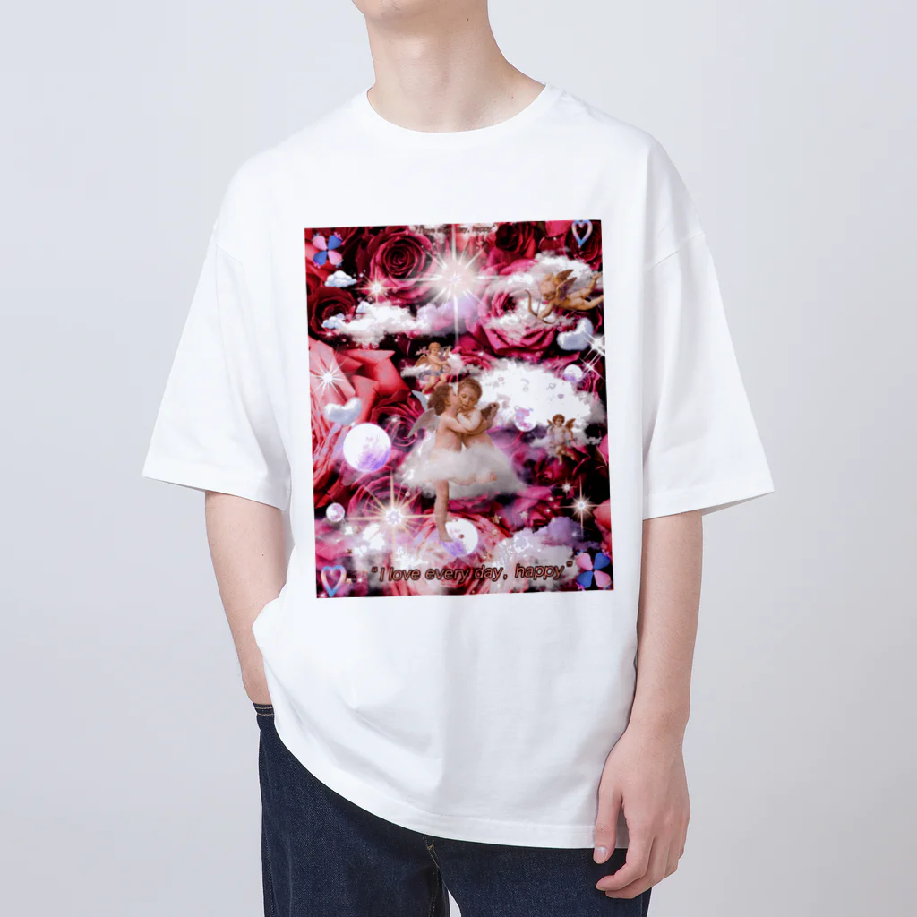 桜花-ouka-のLoveAngel Oversized T-Shirt