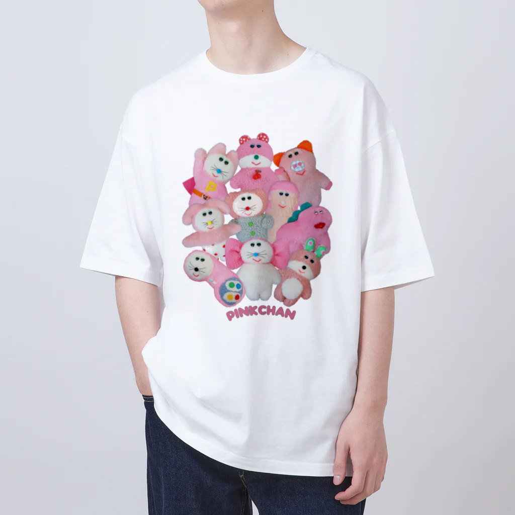 むにゅのピンクちゃんズ集大成 オーバーサイズTシャツ