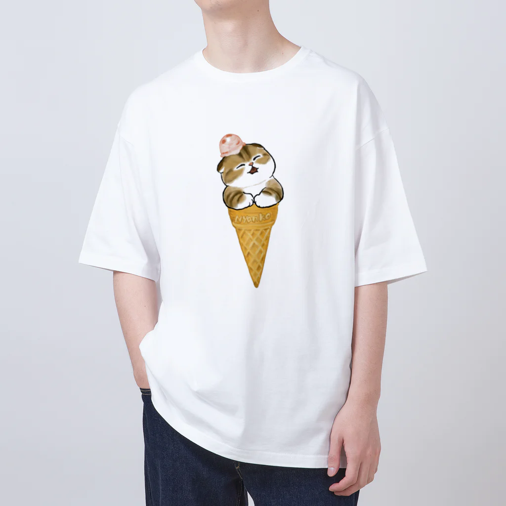 mofusandのアイスにゃん オーバーサイズTシャツ