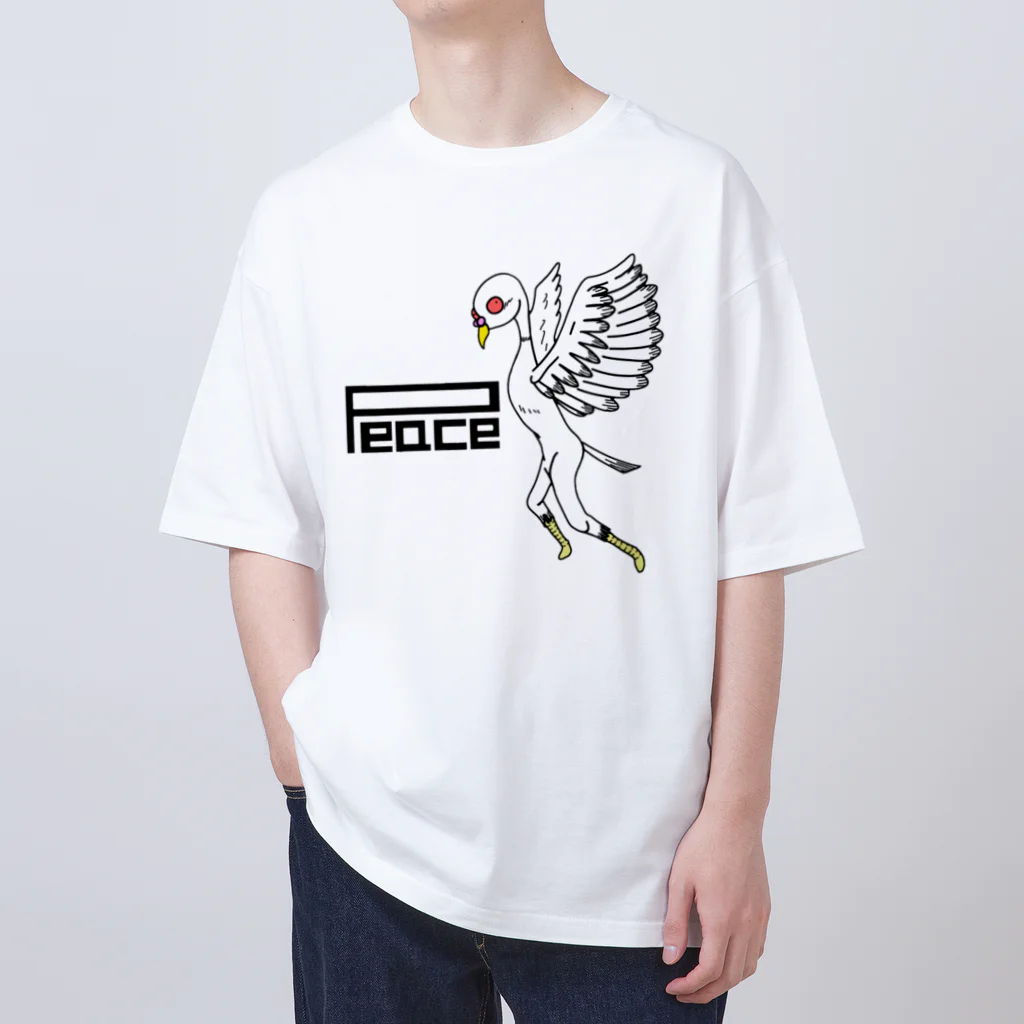 Hi-Bo©️の平和 オーバーサイズTシャツ