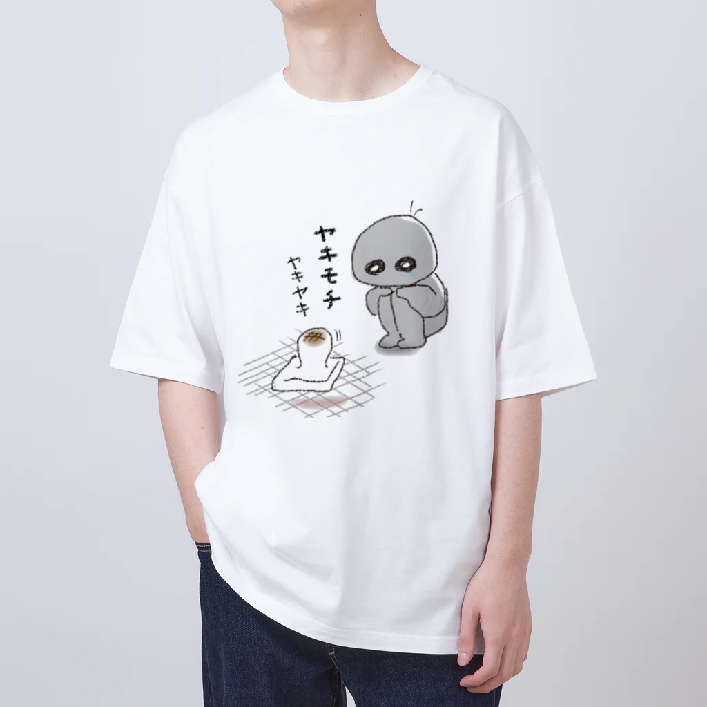 ᙅ⩬ぷかぷか商店ᙅ⩬のヤキモチやきやき宇宙人 オーバーサイズTシャツ