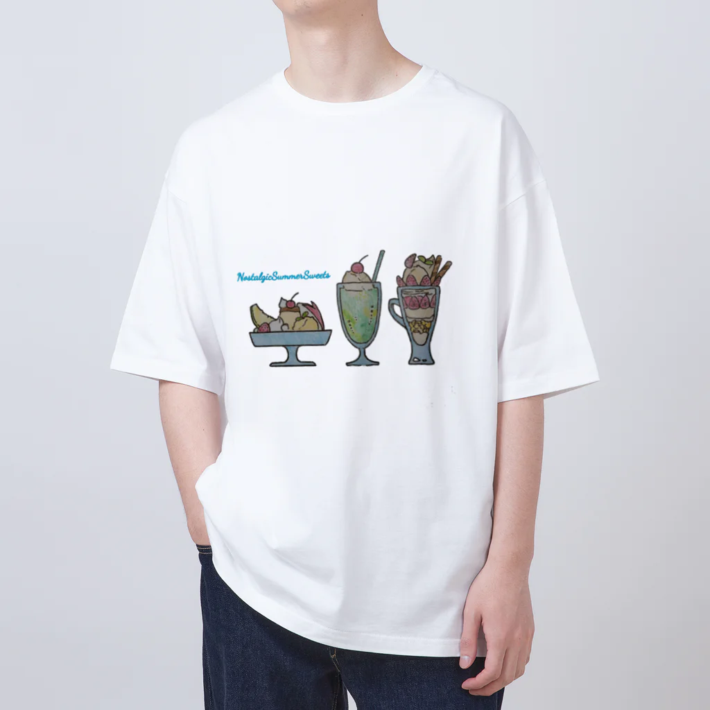 NANASHOPの懐かしい夏のスイーツ Oversized T-Shirt