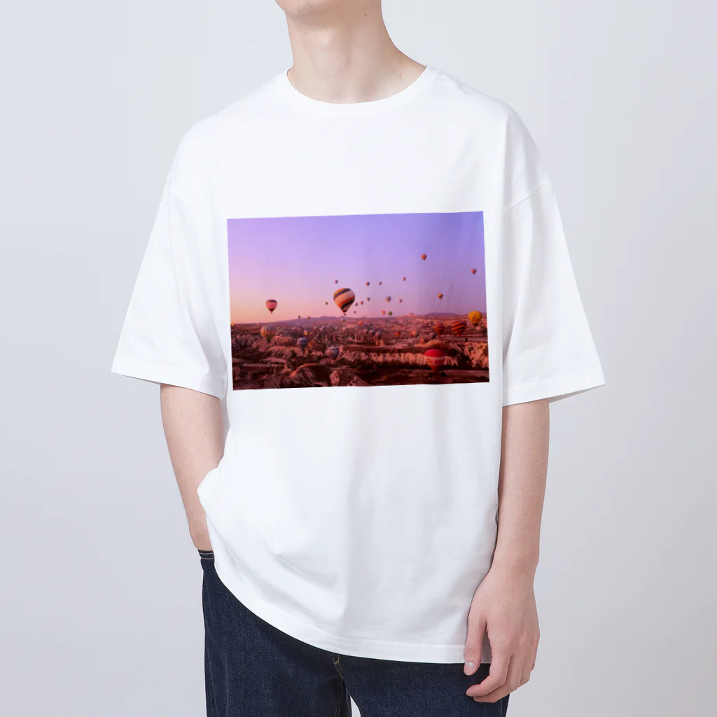 Vermeer-ふぇるめーるのいつでも絶景の旅へ　トルコ オーバーサイズTシャツ