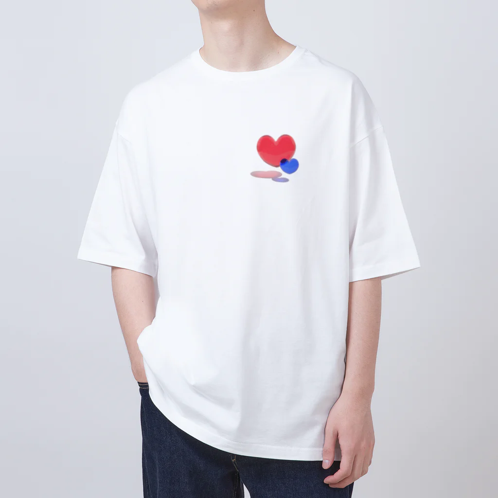 真夏のホットコーヒーのワタシのココロ Oversized T-Shirt