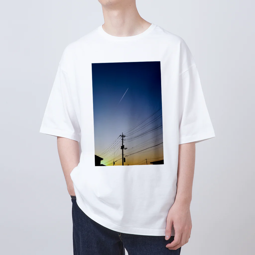 如月電機のTwilight Sky T-Shirt Oversized T-Shirt