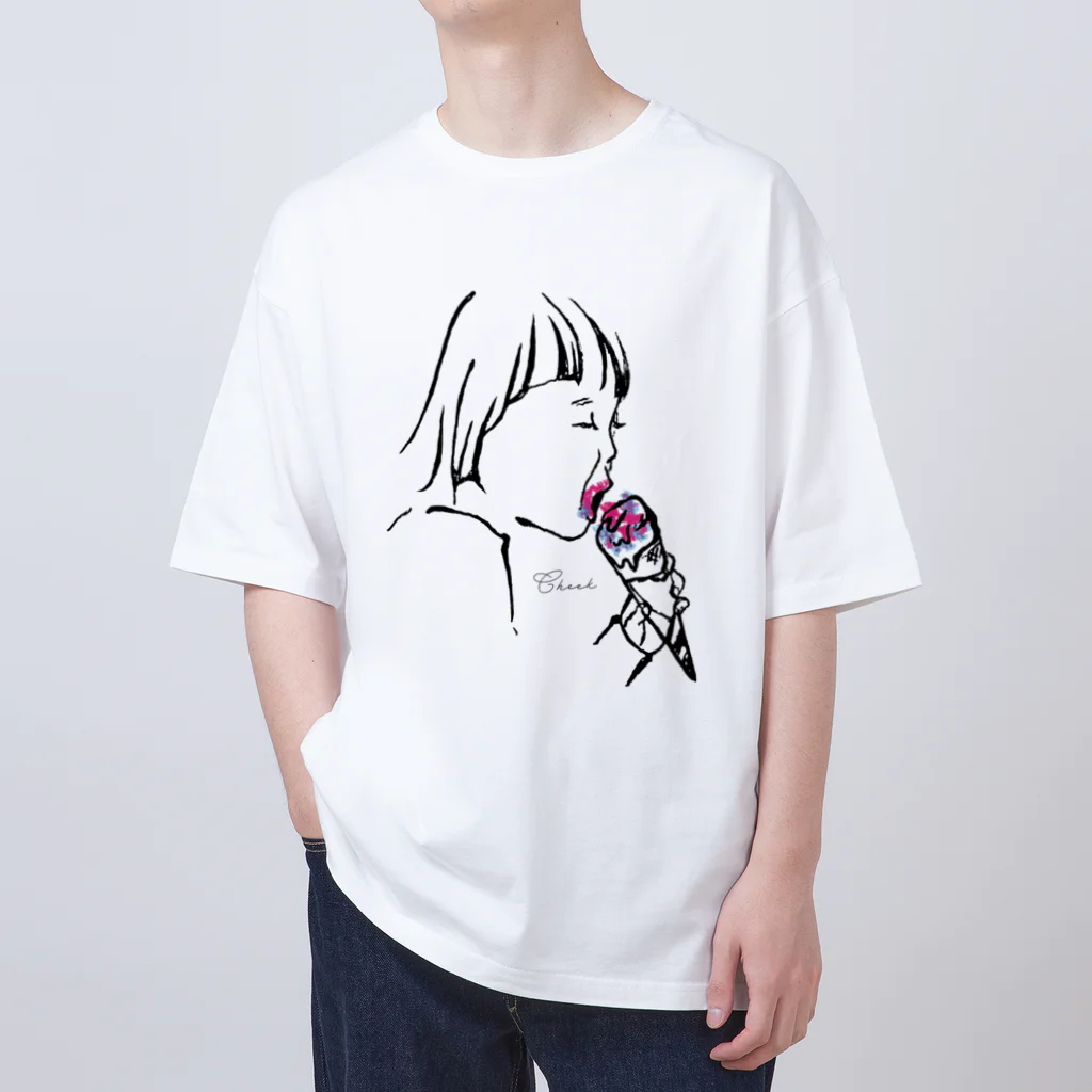 SHAKUTORIMUSHIの#Cheek#アイスが溶けちゃう前に オーバーサイズTシャツ