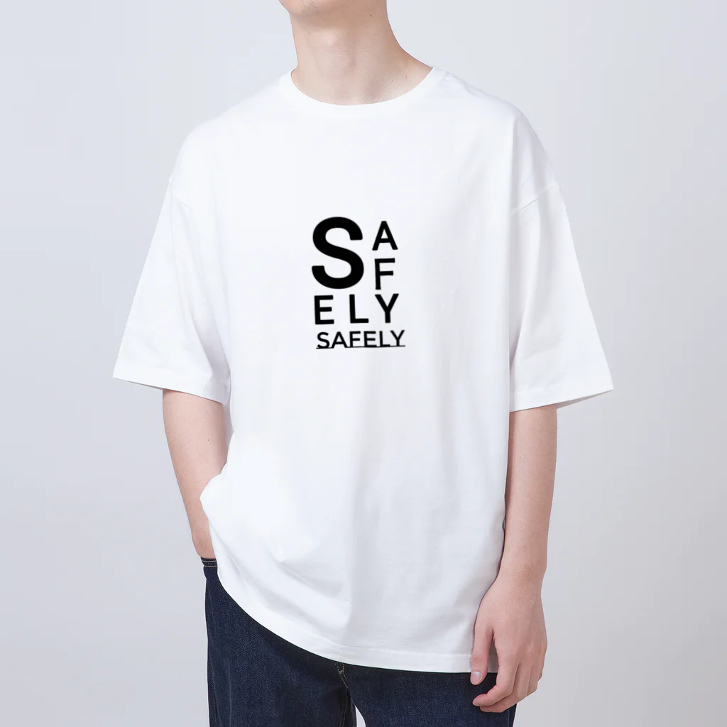 SafelyのSafely　ガーベラ　White オーバーサイズTシャツ