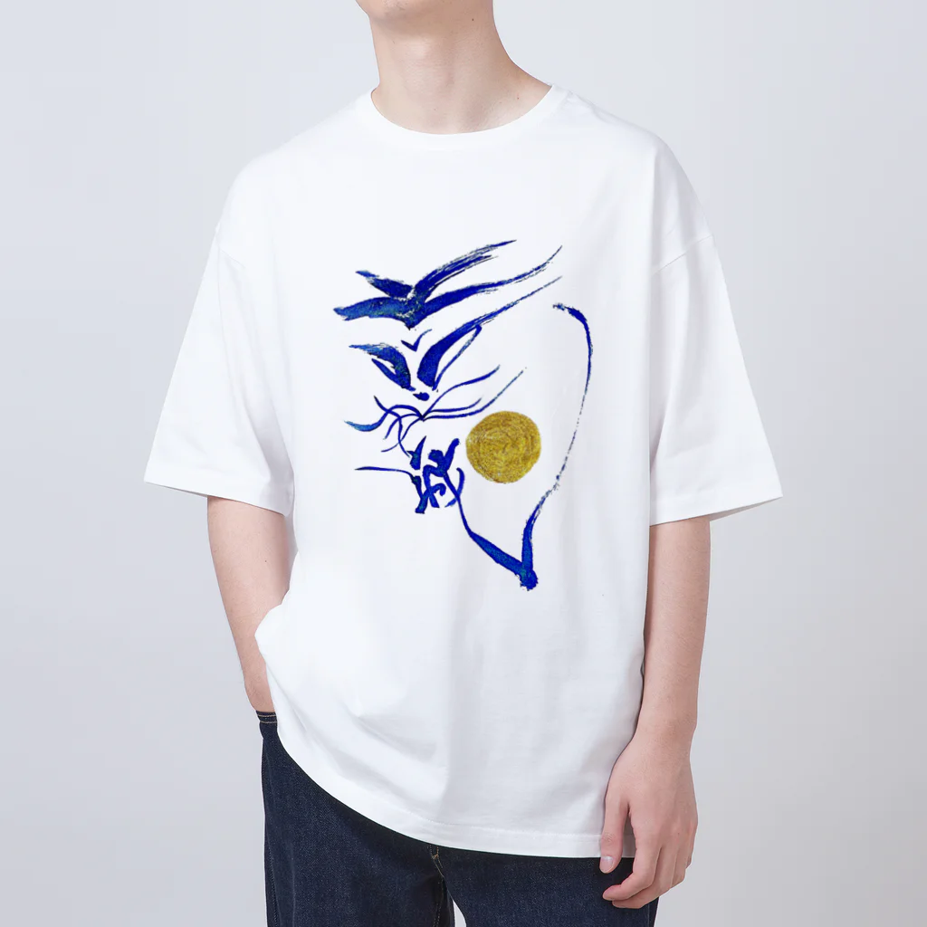 Yuki KashattoのBlue Doragon in Futamata Oversized T-Shirt