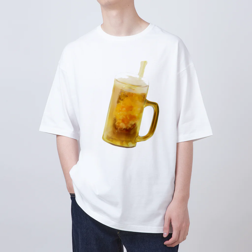 夏だ！ビールだ！のシュワー！！ Oversized T-Shirt