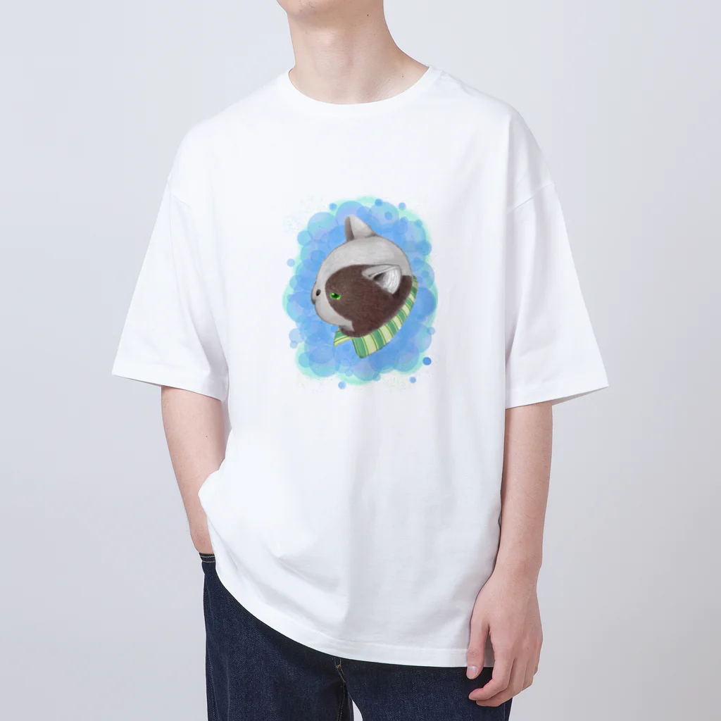 たぬきの残像のさいわいのねこ　ジョバンニ Oversized T-Shirt