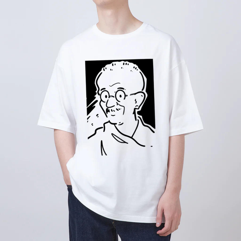 山形屋米店のマハトマ・ガンディー(Mahatma Gandhi) Oversized T-Shirt