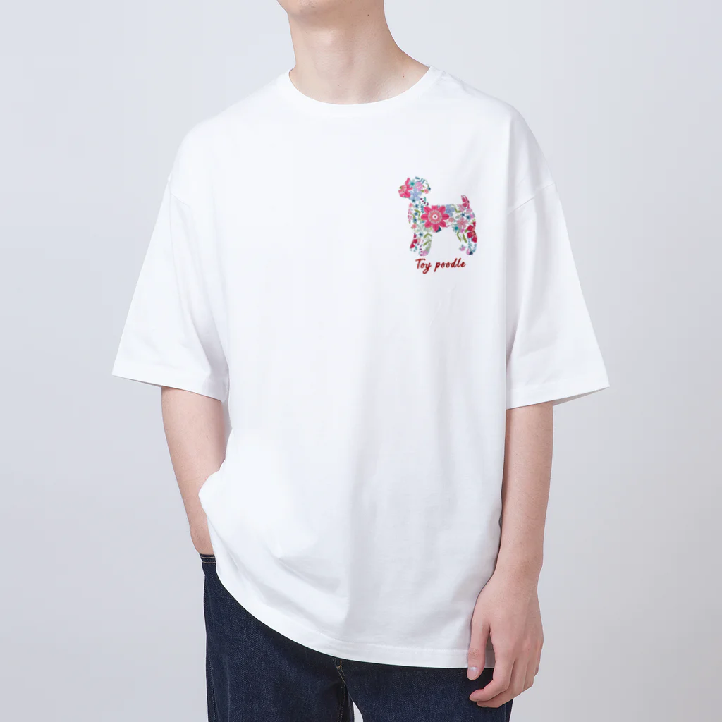 AtelierBoopの花kauwela トイプードル Oversized T-Shirt