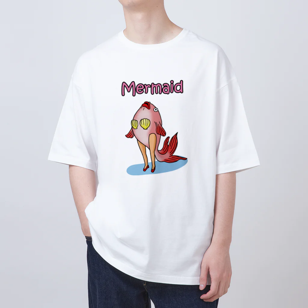 ウッチー組のマーメイド金魚・恍惚 Oversized T-Shirt