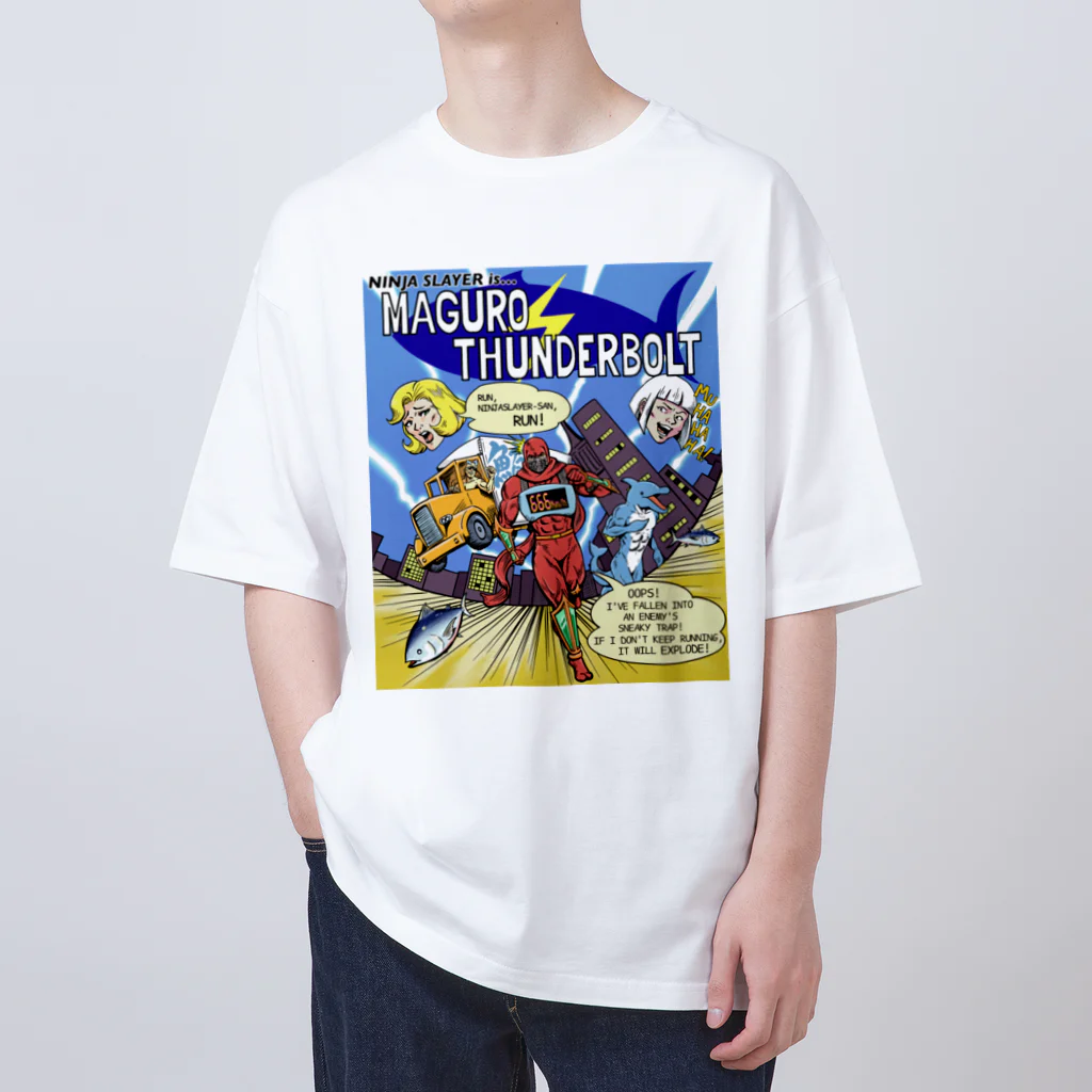 ニンジャスレイヤー公式/ダイハードテイルズのMAGURO THUNDERBOLT v1 Oversized T-Shirt