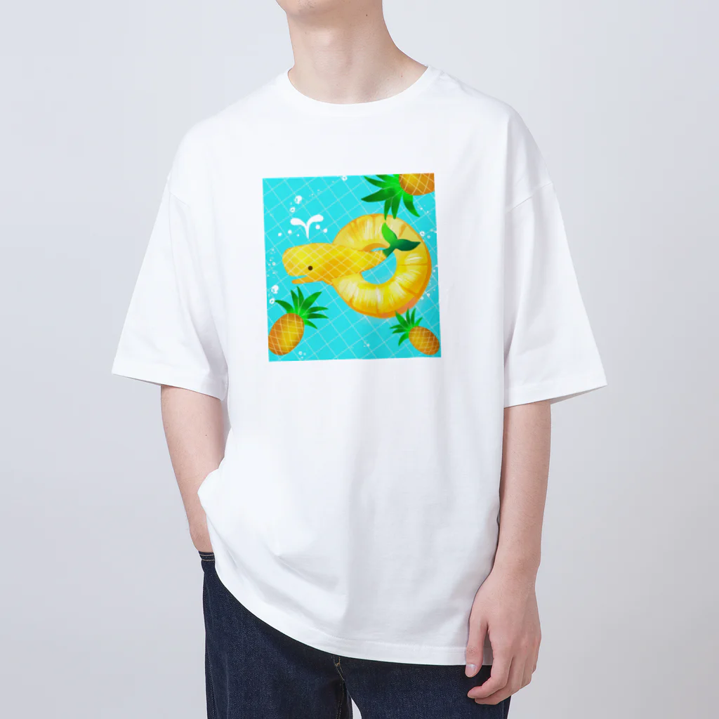 エコの海のパインクジラの夏アイテム Oversized T-Shirt