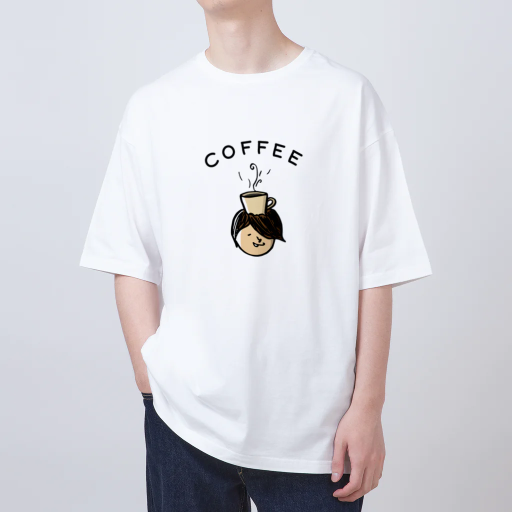 ワカボンドのコーヒー大好きコヒィくん オーバーサイズTシャツ