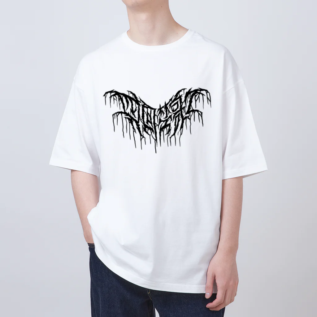 忍太郎の四字熟語 - 四面楚歌 Death Metal Logo デスロゴ オーバーサイズTシャツ