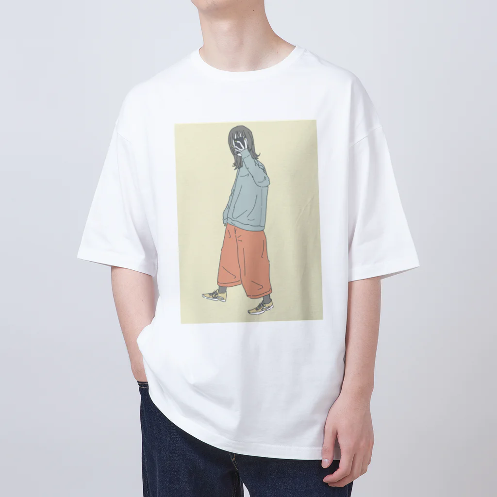 YU_SHOPのエモい女の子Tシャツ オーバーサイズTシャツ