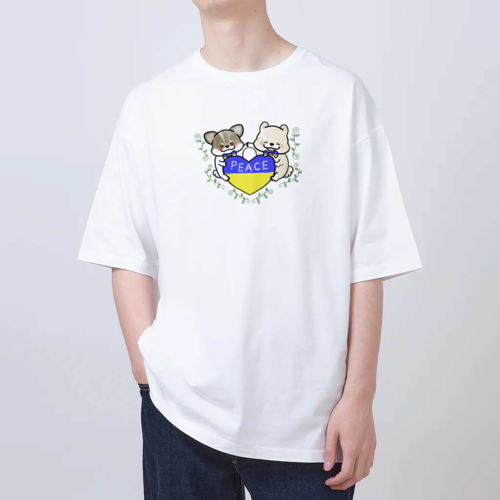 ウクライナのワンコ応援団の《ウクライナ支援グッズ》suu Oversized T-Shirt