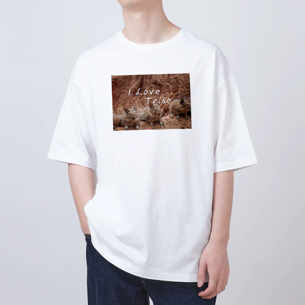 ミラくまのI LOVE Tribe Oversized T-Shirt