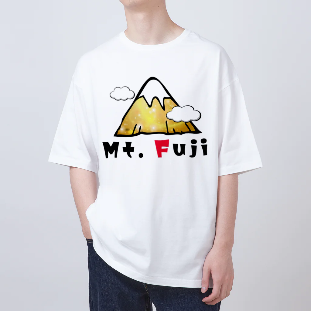 レアレアコクアのいいことありそう! 金運シリーズ　(富士山　Mt.Fuji) オーバーサイズTシャツ