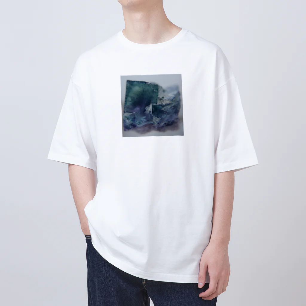 muguroの宝石シリーズ 鉱物 フローライト Oversized T-Shirt