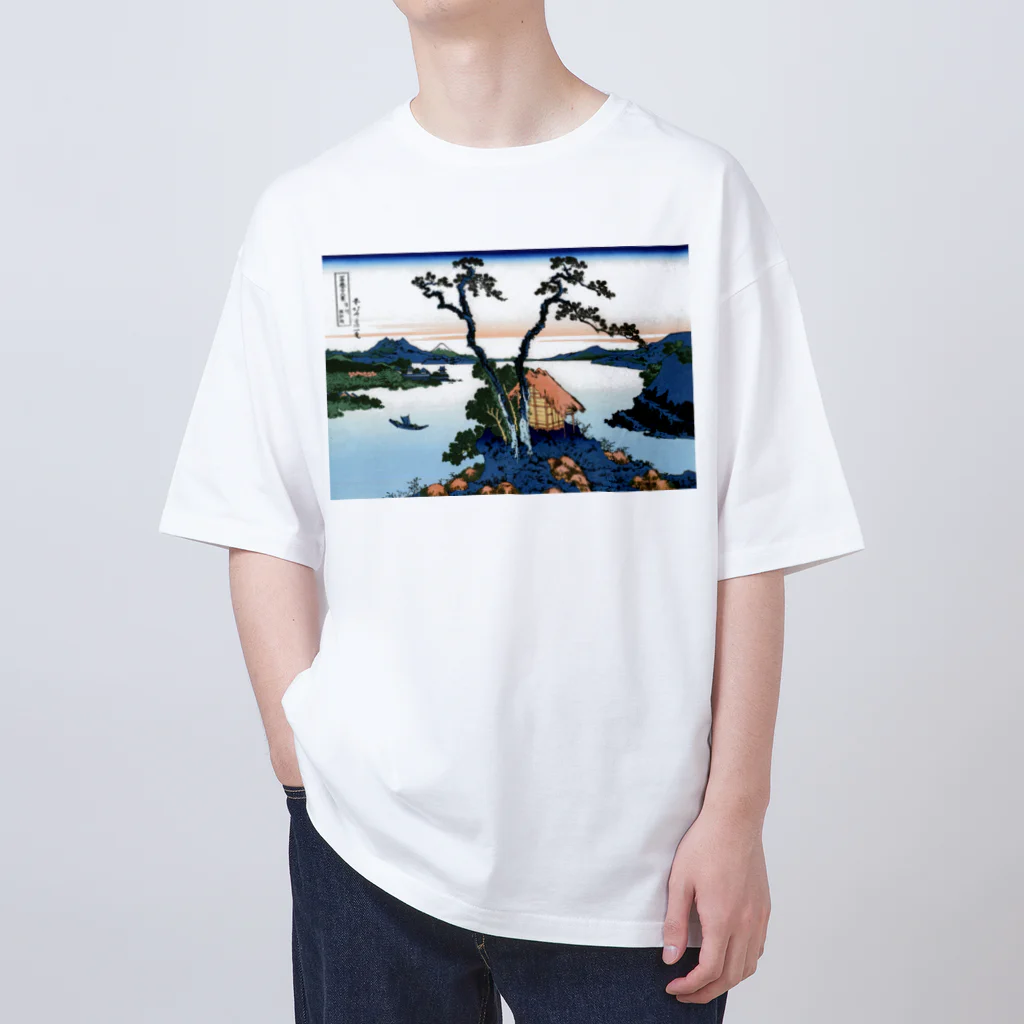 寿めでたや(ukiyoe)の葛飾北斎_冨嶽三十六景　信州諏訪湖 Oversized T-Shirt