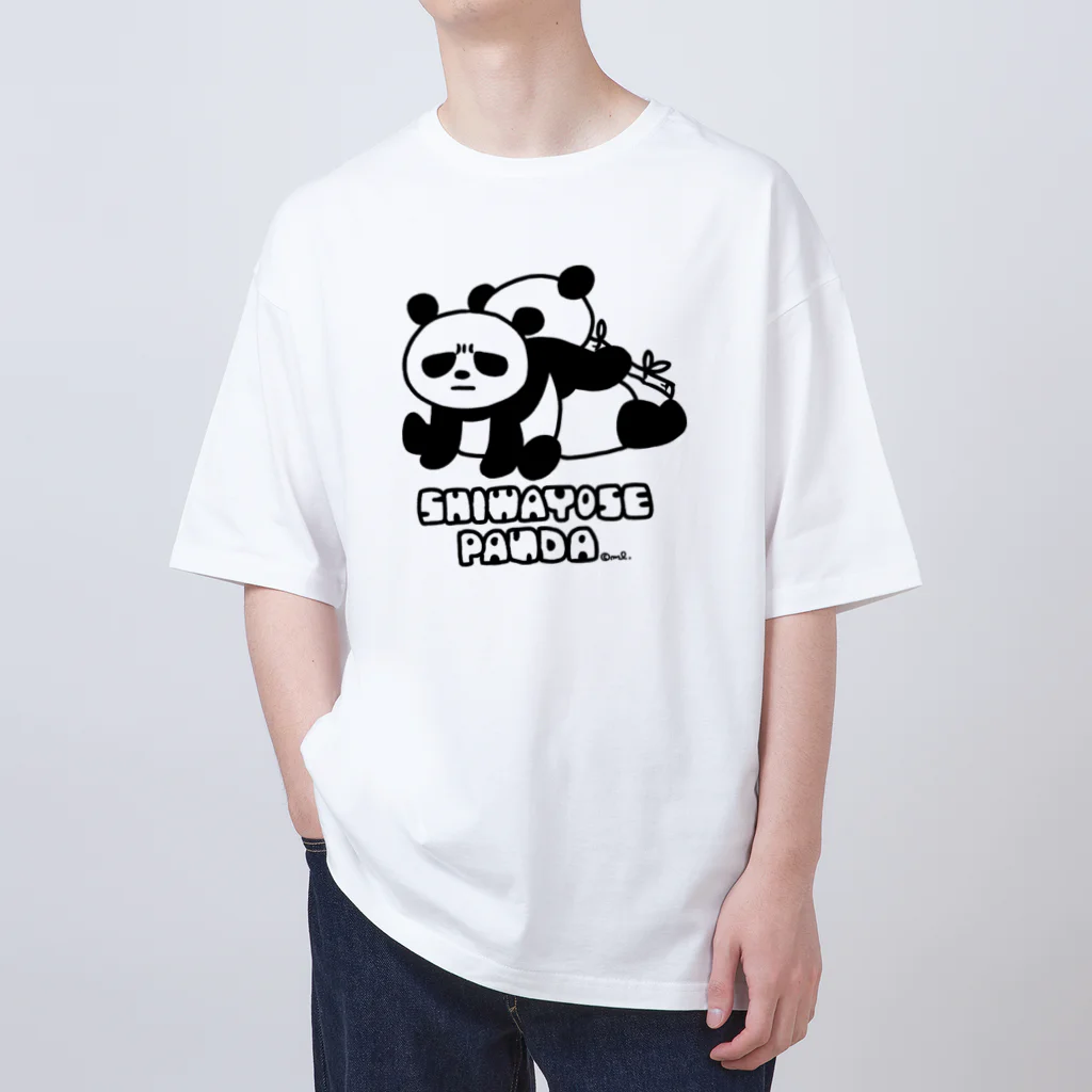 Pendaco屋のシワヨセパンダ オーバーサイズTシャツ