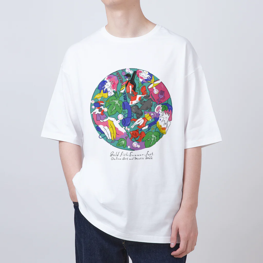 金魚たちの夏祭り👘🎋🎇の金魚たちの夏祭り 2022カラーモデル Oversized T-Shirt