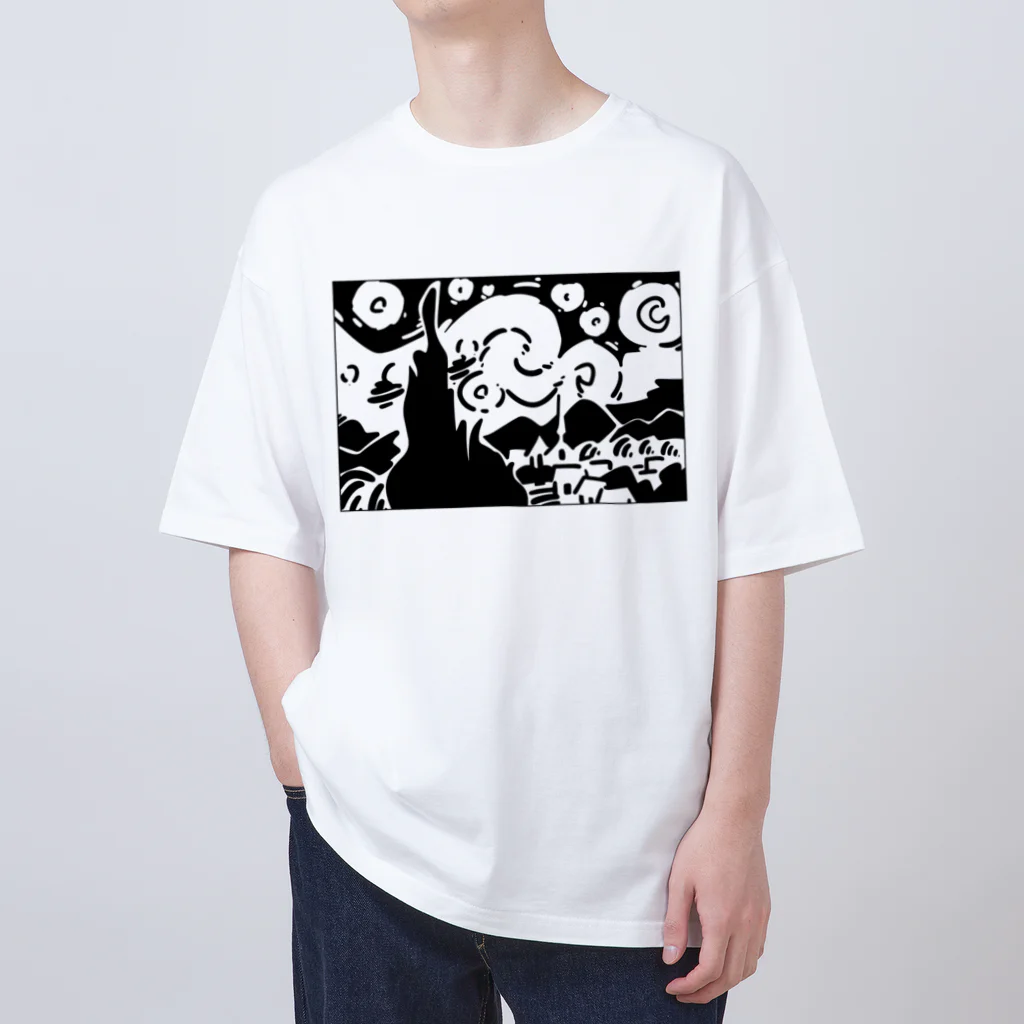 山形屋米店の星月夜（ほしづきよ、英語: The starry night） Oversized T-Shirt