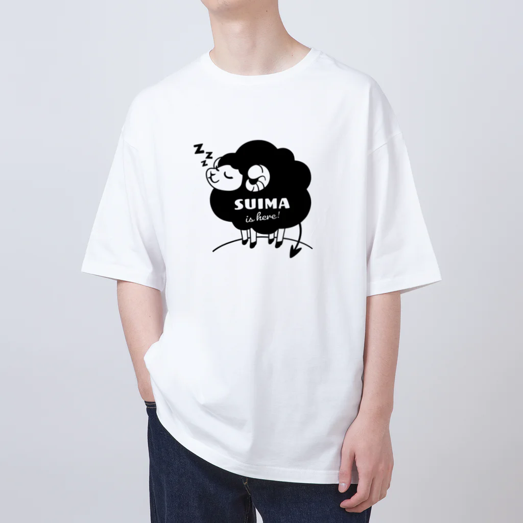 kocoon（コクーン）の睡魔が来たぞ！（黒ヒツジ） オーバーサイズTシャツ