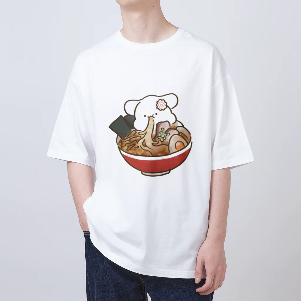 モフのラーメンモフ Oversized T-Shirt